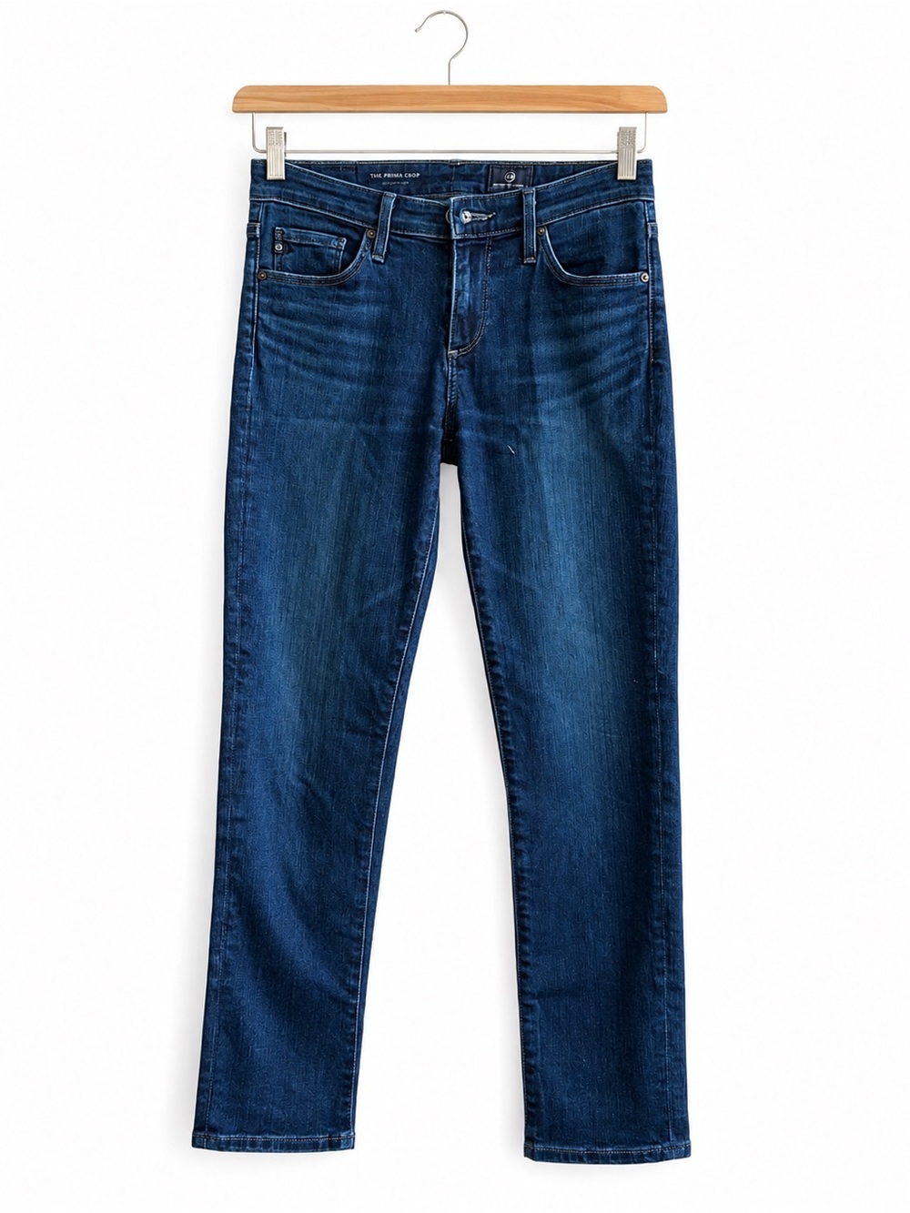 AG Adriano Goldschmied The Prima Crop Jeans Dark Wash Size 24 Premium Denim